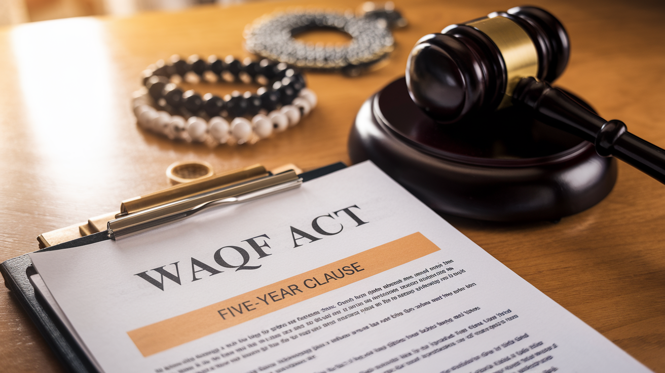 Understanding the Five-Year Clause in the Waqf Act